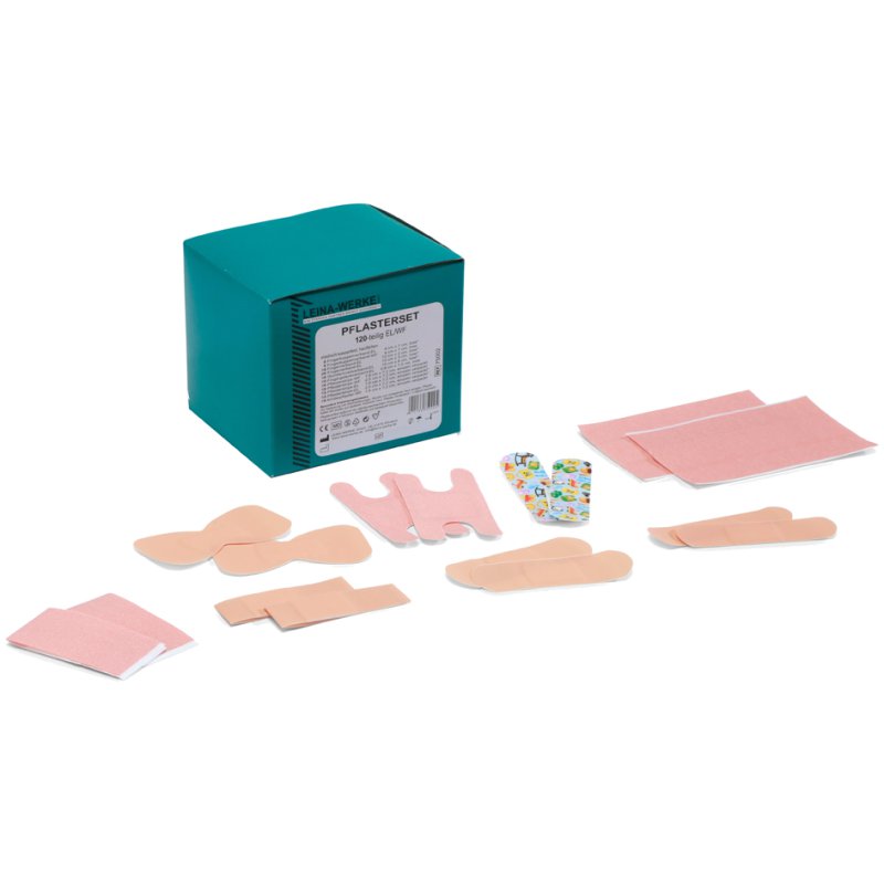 LEINA-WERKE kit de pansements, élastique, résistant à l'eau, 120 pièces